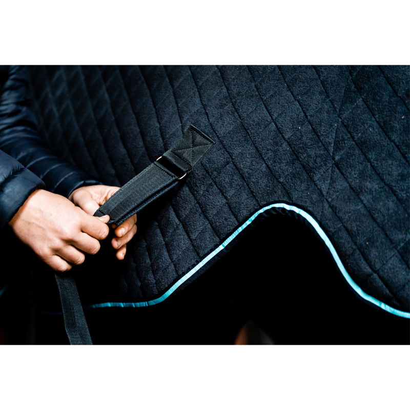 Horseware Autumn Cooler - Black/Aqua/Silver-10